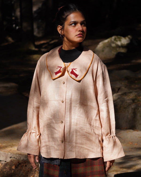 Rudra Hemp Embroidered Shirt