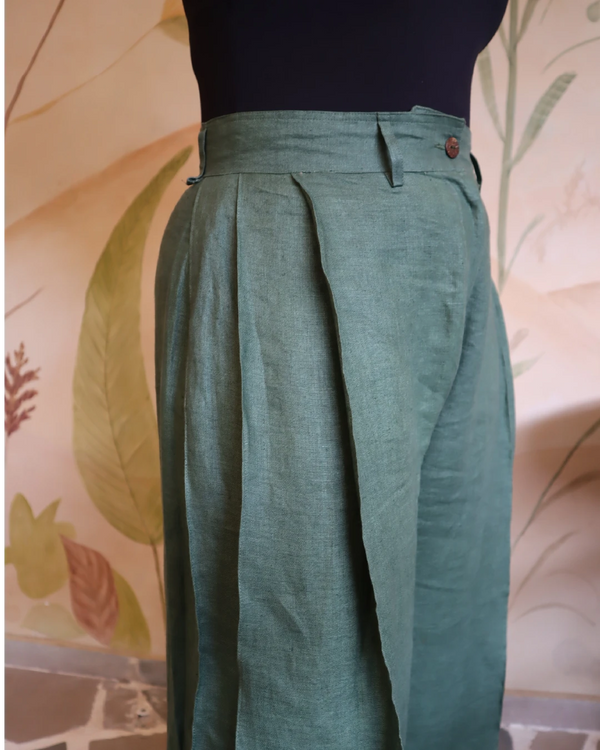 RUDRA Women Pleated Pants