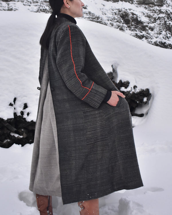 RE:VERVE LAYERED WOOL COAT