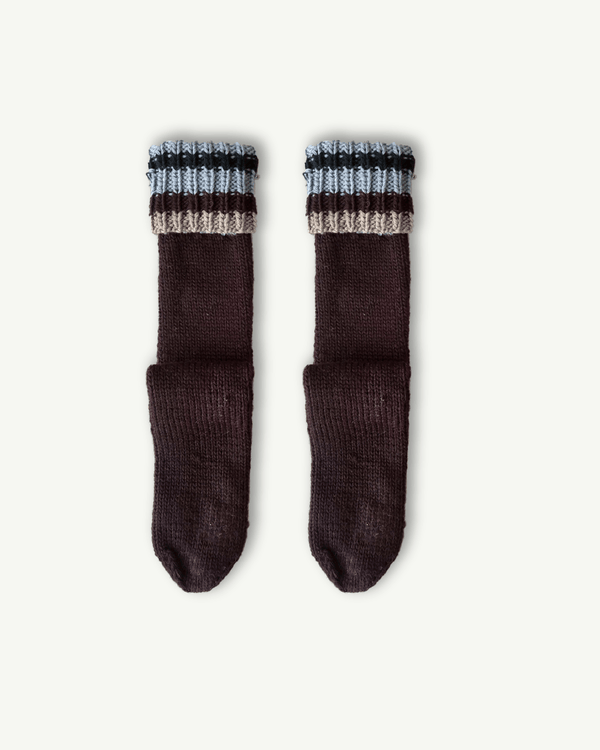 All Natural pure wool Merino Fall Striped Long Socks