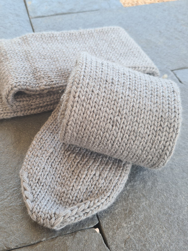 All Natural pure wool Hand Knit Merino Steel Long Socks