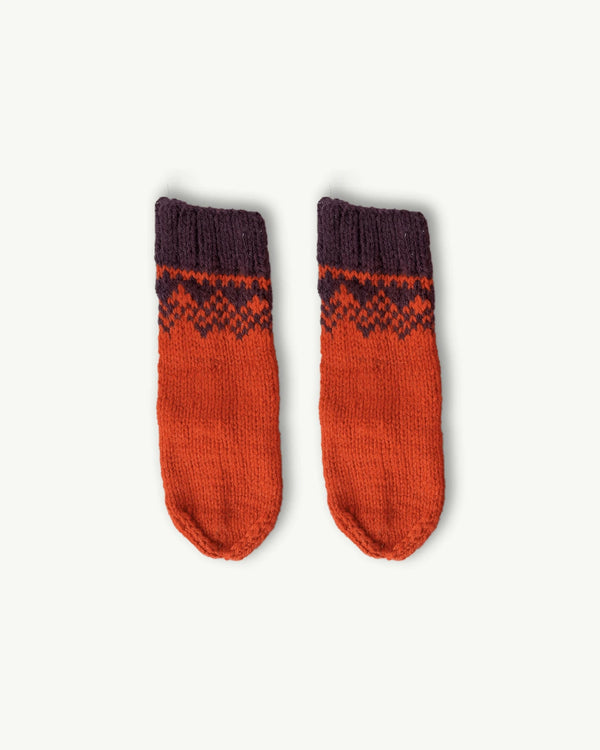 Autumn Embers Angora Wool Socks