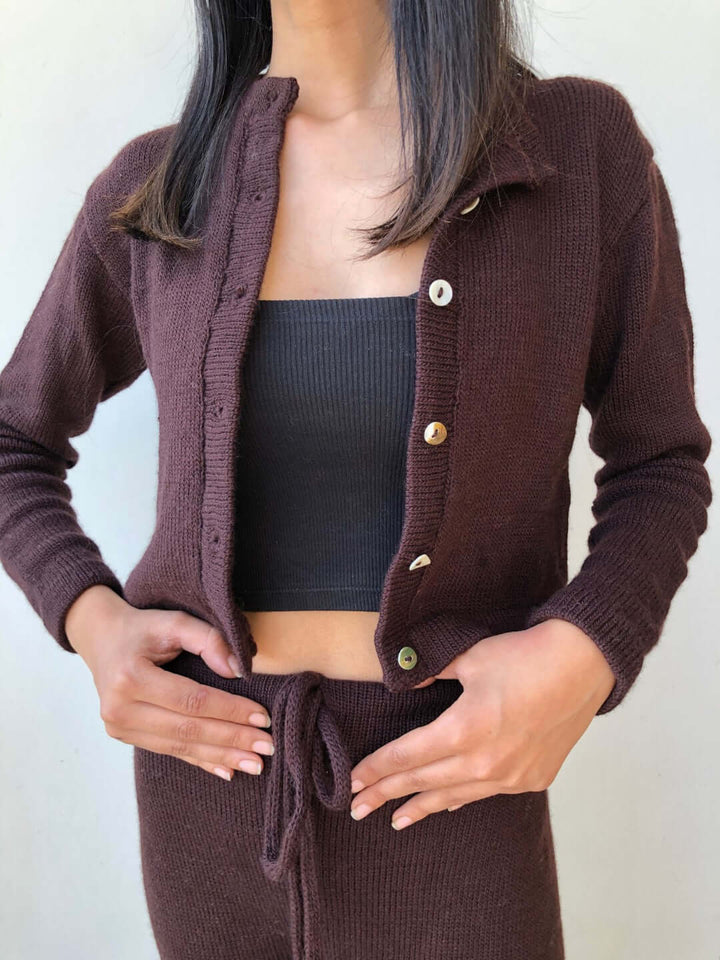 Foxys Wood Merino Cropped Sweater (Set)