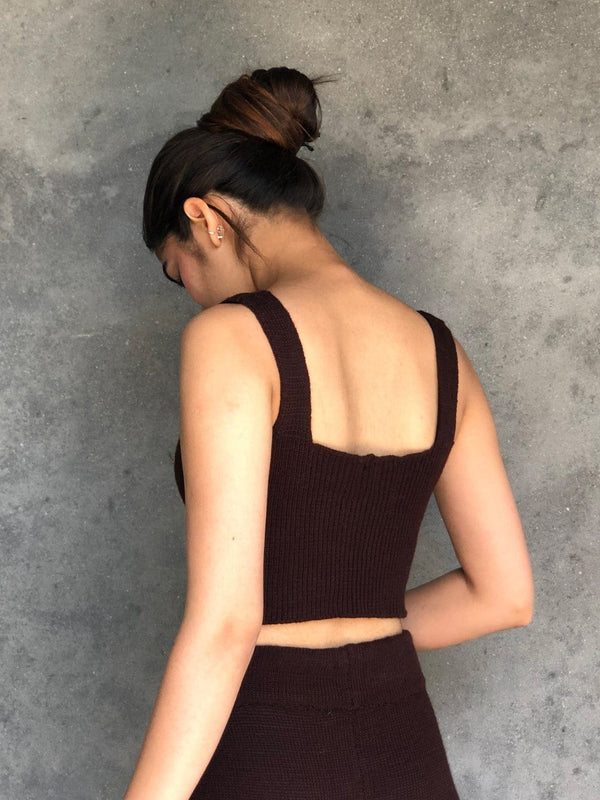 100% Natural Hand knit Crop Top