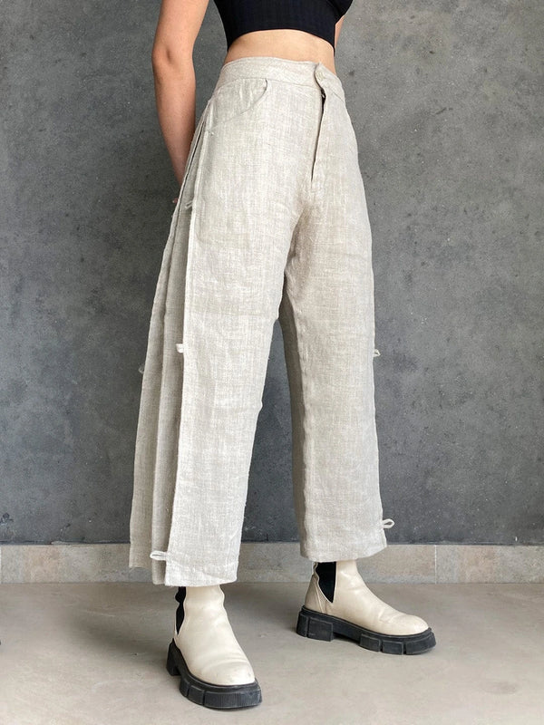 Nomad Box Pants Hemp Hand Stitched Hemp Cotton Sustainable Fashion