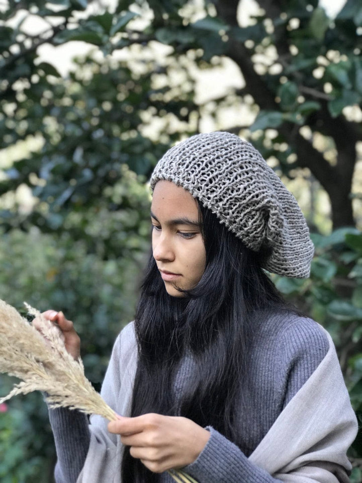 Plain Knit 100% Hemp Beanie