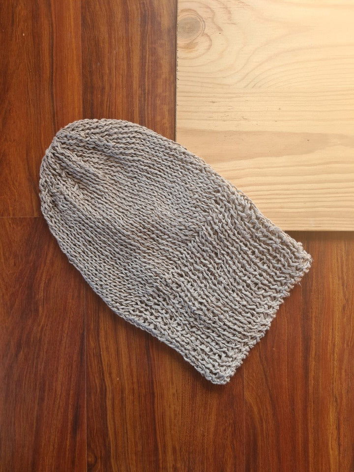 Plain 100% Hemp Beanie All Hep Cap Hand Knit