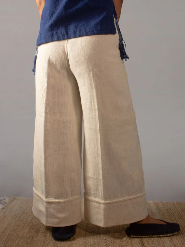 Ukiyo Flare Pants Semmer Breeze  HANDMADE COMMUNITY MADE CIRCULAR DESIGN SUSTAINABLE NATURAL CLOTHING THE HUMANE COLLECTIVE