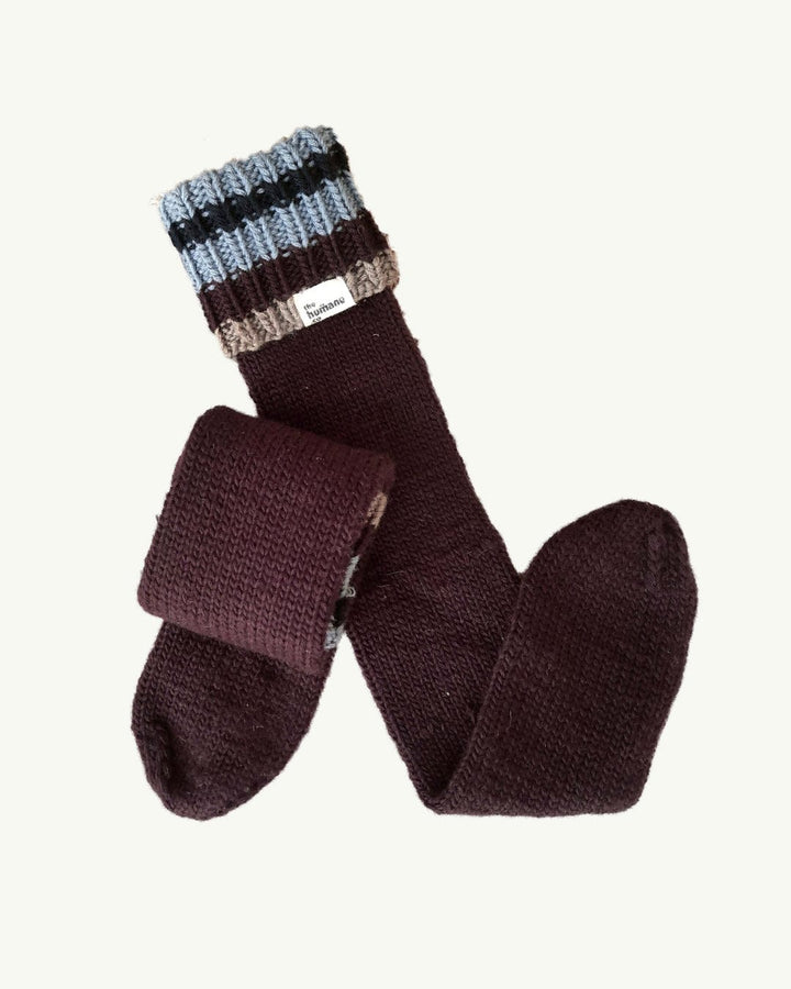 100% pure wool Merino Fall Striped Long Socks